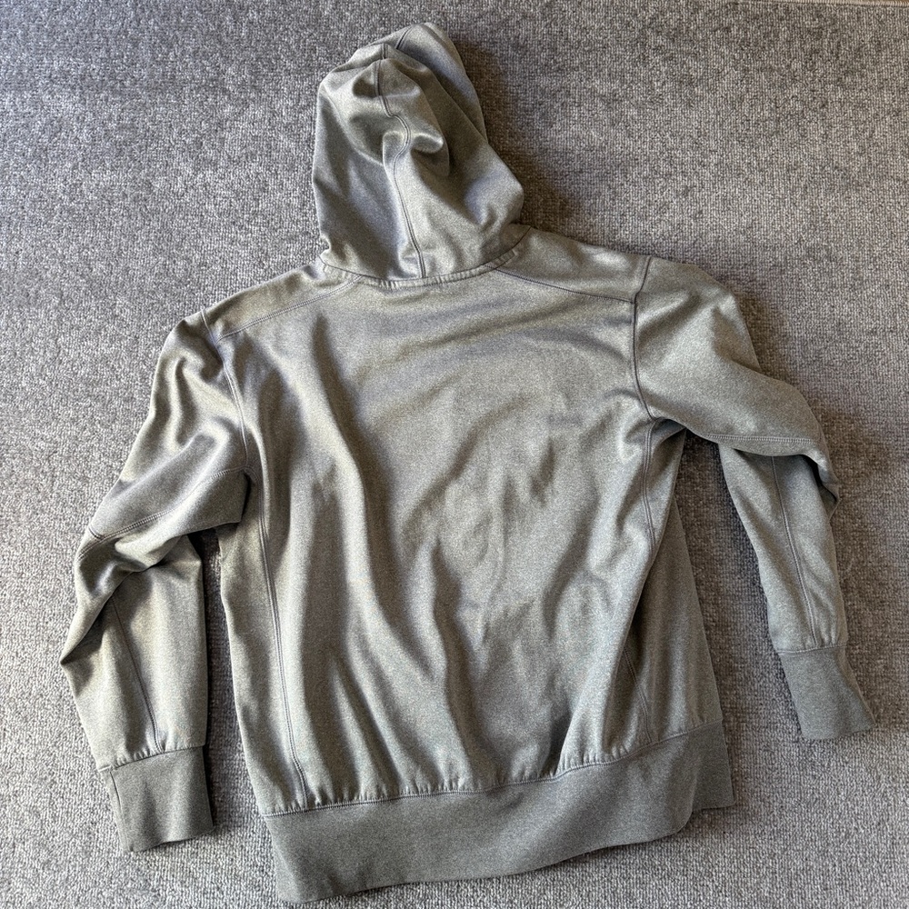 Nike Dri-Fit Men's Gray Neon Football Graphic Hoodie Sweatshirt Size Medium - Picture 3 of 8